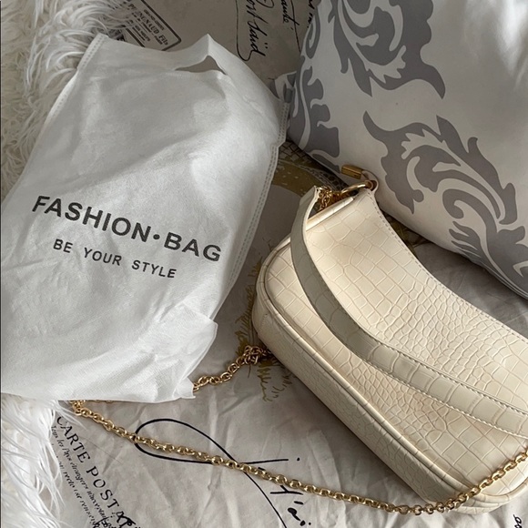 Snake cream shoulder bag - Picture 5 of 5